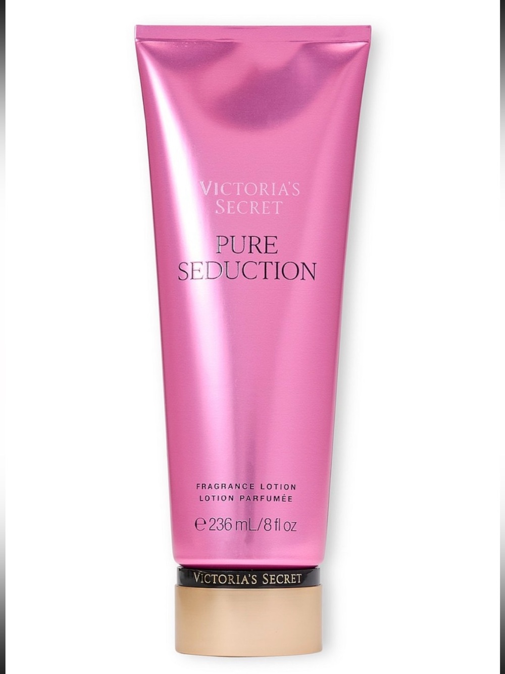 Victoria's Secret Pure Seduction Fragrance Lotion - Hot Pink with Gold Cap